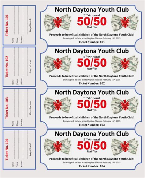 45+ Free Raffle Ticket Templates .